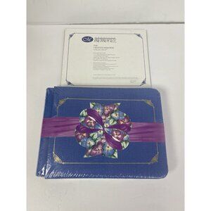 New Creative Memories 5x7 Blue Sentiments Scrapbook Album with Protectors